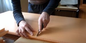 Снимка 8. Рязане на изолацията