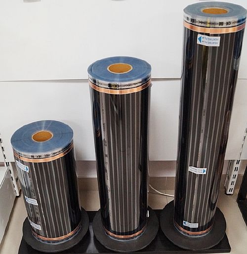 Снимка - ролки инфрачервено подово отопление