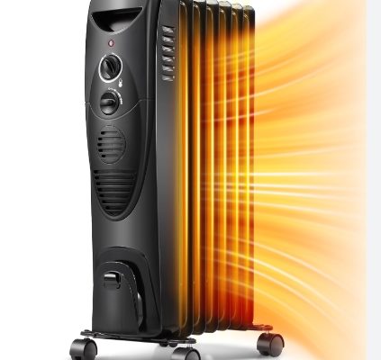 Снимка: топъл въздух тече от нагревател