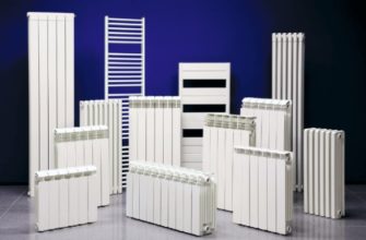 Снимка - размери на отоплителните радиатори