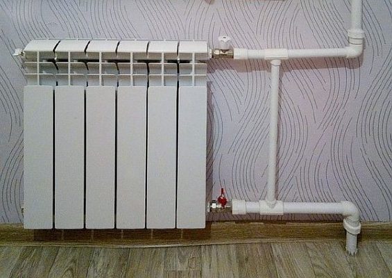 Снимка - Радиаторен блок с термостат и джъмпер