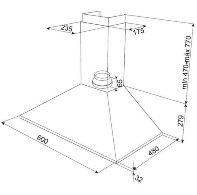Снимка - Размери на стандартен чадър