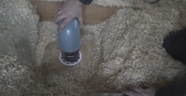 Снимка на коляно с адаптер на най-външния дифузьор