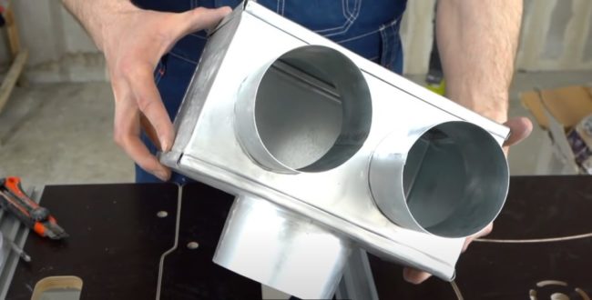 Снимка на кутията за разпределение на въздуха