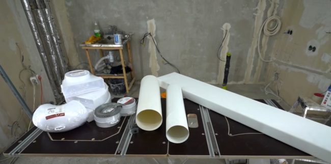 Снимка на пластмасови вентилационни канали