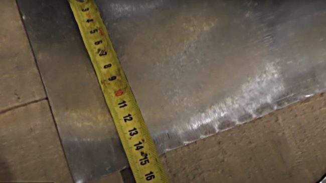 Снимка: Поцинкована лента 15x90 см за цилиндър