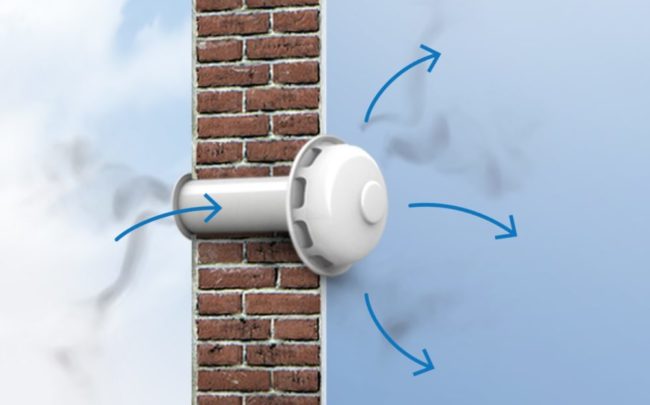 Снимка: Вход през стенен вентил