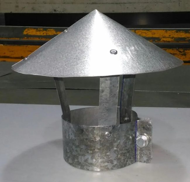 Снимка: Най-простата конична капачка за изпускателна тръба