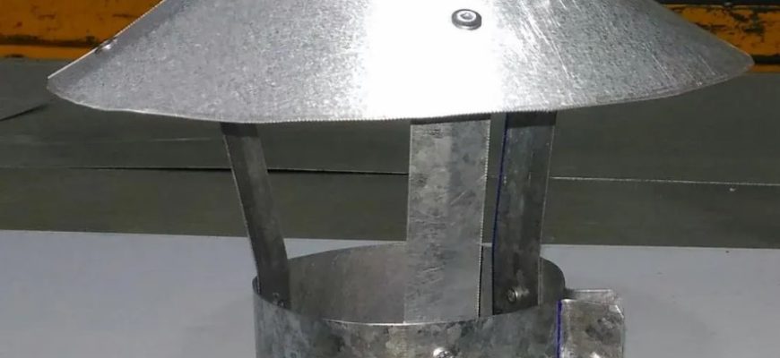 Снимка: Най-простата конична капачка за изпускателна тръба