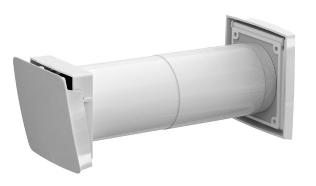 Снимка на стенен входящ клапан