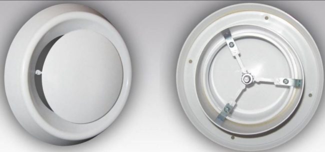 Снимка на анемостат за изпускателни газове