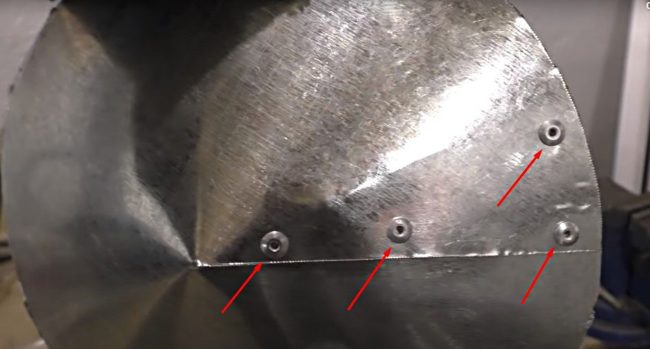 Фото чадър с нитове