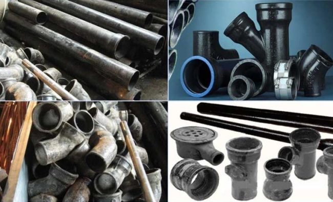 Снимка: Чугунени компоненти за монтаж на канализационна мрежа