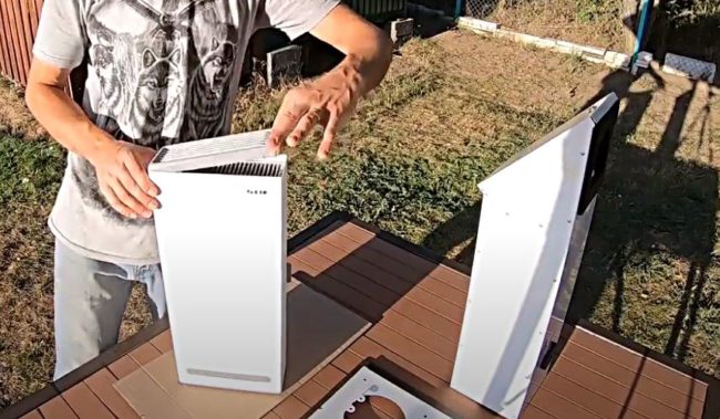 Разопаковане на стенния топлообменник VAKIO