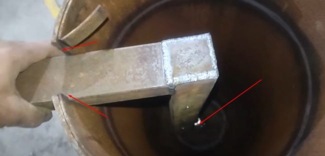 Снимка: Изместване на коляното за подаване на въздух спрямо тръбата за подаване на отпадъчни води