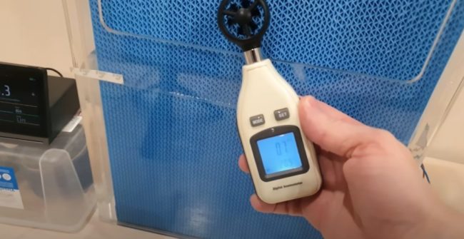 Снимка: Измерване на въздушния поток