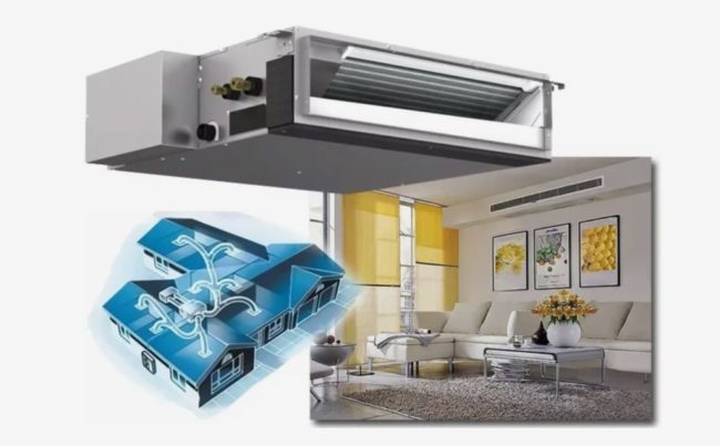 Снимка: Климатик с канали