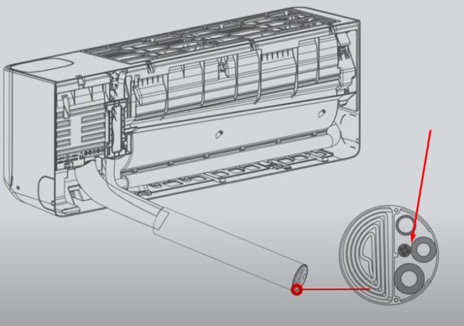 Снимка: Диаграма на инсталирането на комуникации през тавата на проходния канал