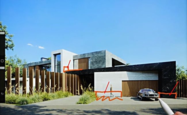 Снимка на хидроизолационни секции от стени на сграда под облицовка на окачени фасади