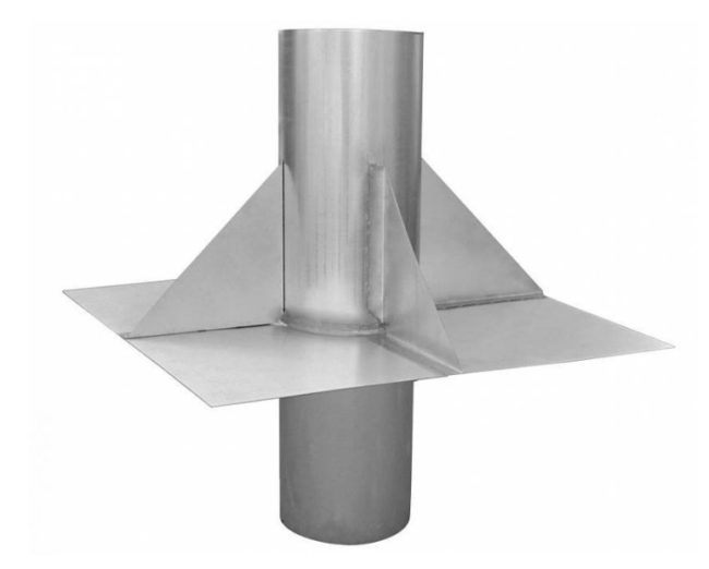 Снимка на кръгъл проходен модул, монтиран върху стоманобетонна стъклена преграда