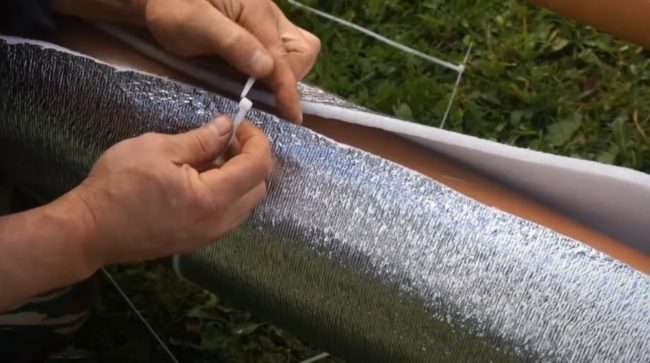 Снимка: Изолация на корпуса на рекуператора