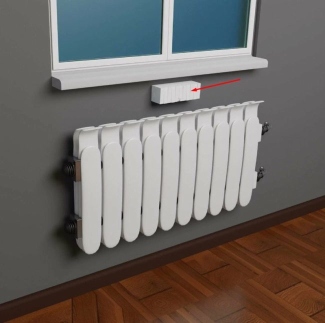 Снимка на стенен вентил