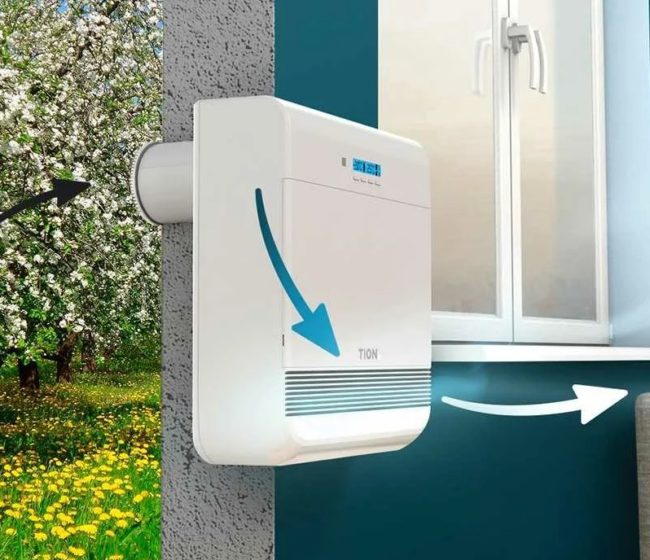 Снимка на стенен бризър