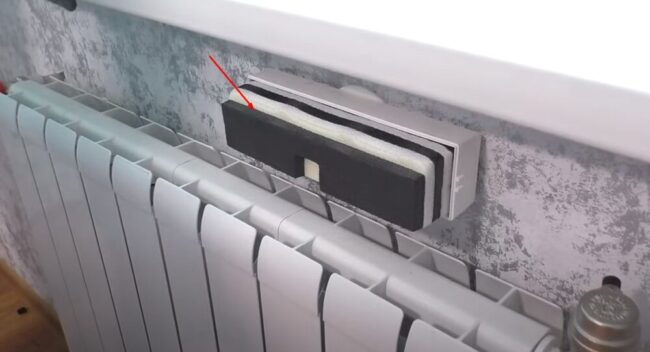 Снимка на филтър в корпуса на клапана