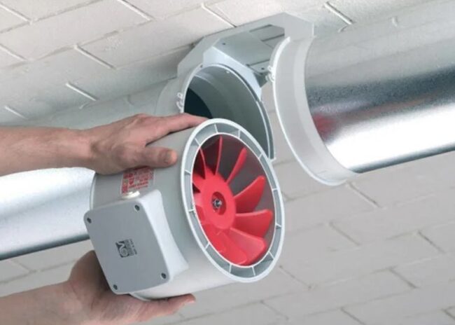 Снимка на вентилатор за принудителна вентилация