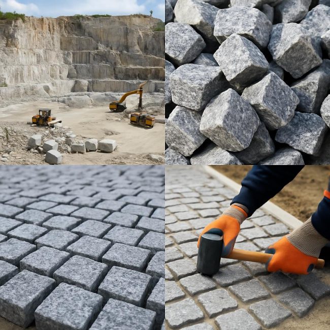 Какво влияе върху цената на гранитните павета: от източника до монтажа