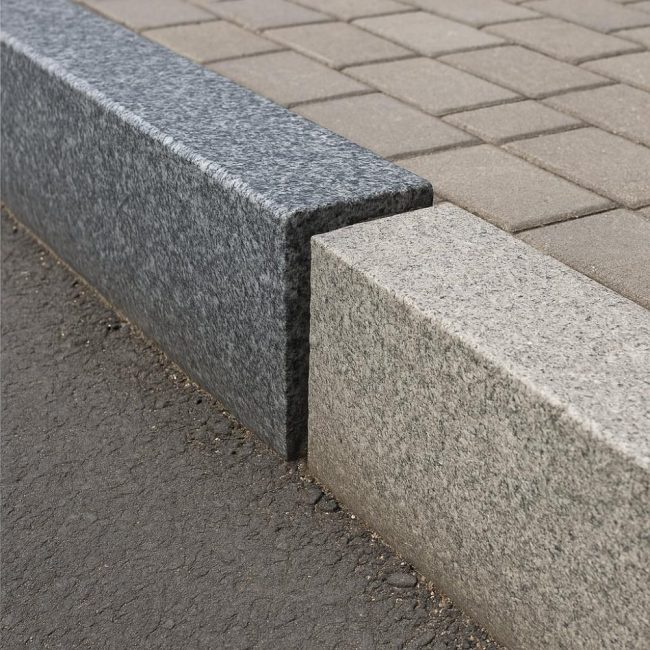 Гранит срещу бетон: Сравнение на здравината, издръжливостта и производителността на бордюрния камък
