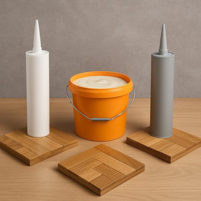 Сравнение на видовете лепило за паркет: полиуретаново, дисперсионно, епоксидно