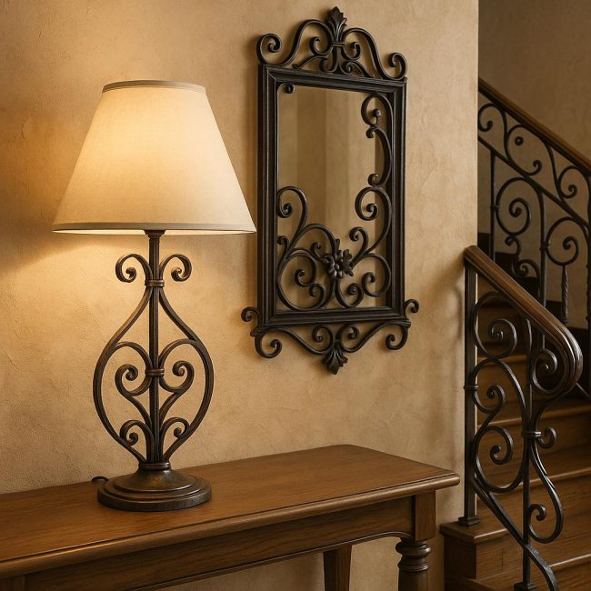 Дизайнерски ковани детайли като акцент в дома