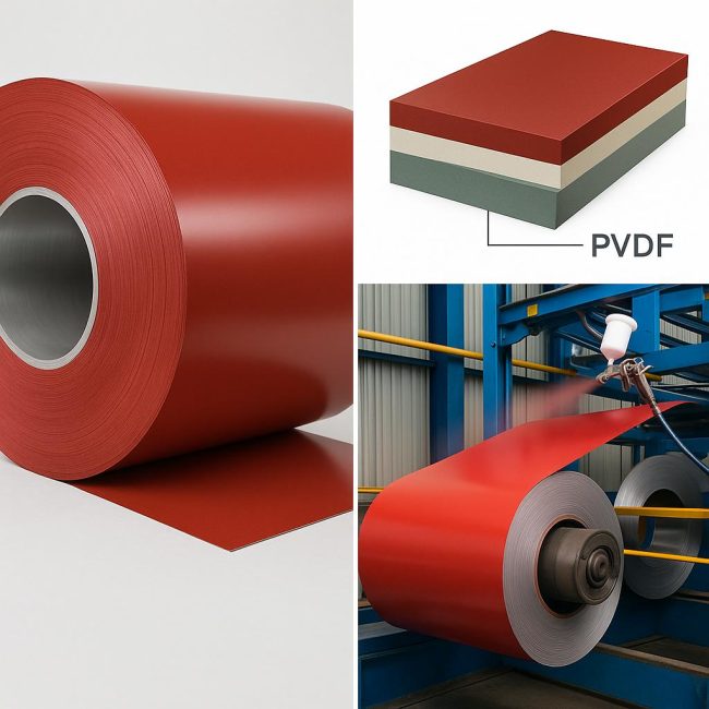 PVDF покритие за валцувани метални изделия: характеристики на състава и етапи на нанасяне