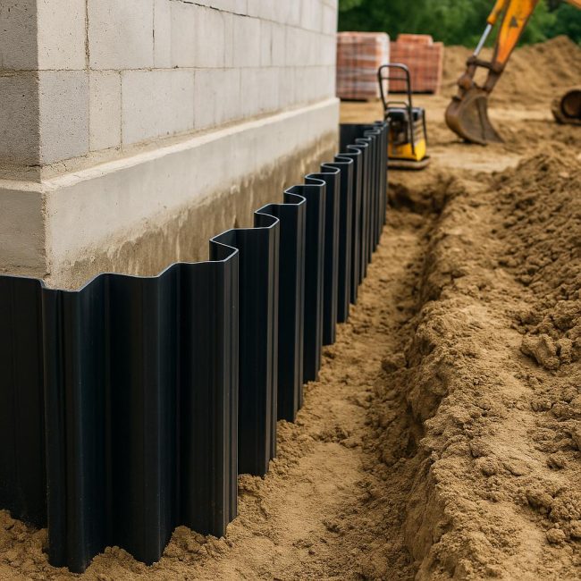 Пластмасови шпунтови пилоти като елемент от трайна хидроизолация на основи