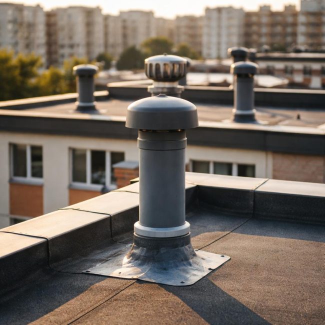 Вентилационни щрангове на покрива на многоетажна сграда: защо са необходими и защо има толкова много въпроси за тях?