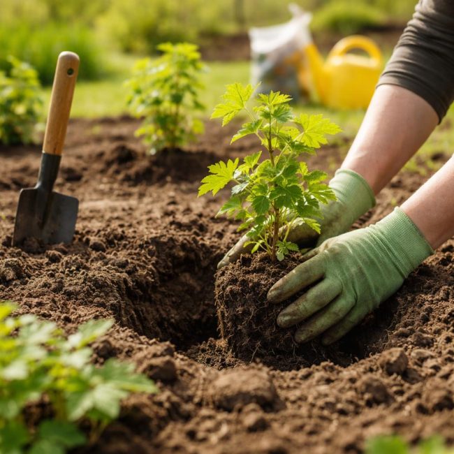Как да засадите касис през пролетта: Съвети и грешки