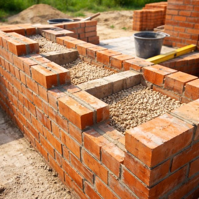 Добре изградени тухлени стени: дизайн, логика и ограничения