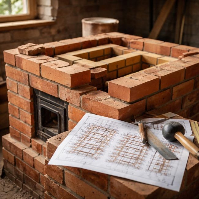 Отоплителната печка на Волков и нейното разположение: дизайн, логика на полагане и ограничения на употребата