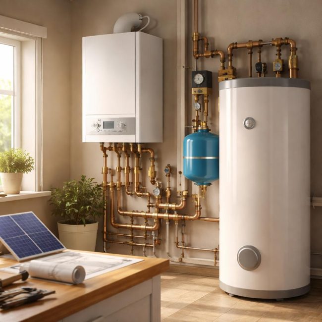 Отопление и топла вода за частен дом: принципи и решения