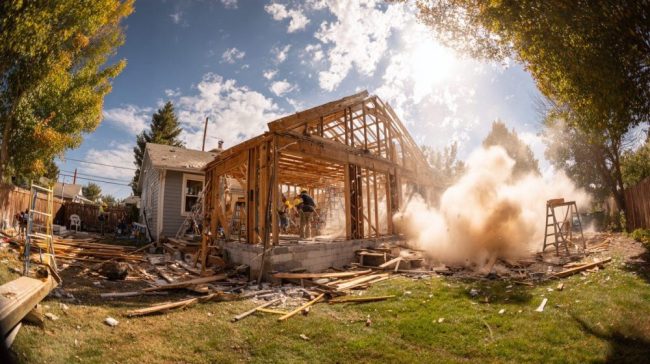 Процесът на основен ремонт на частна къща с демонтаж и укрепване