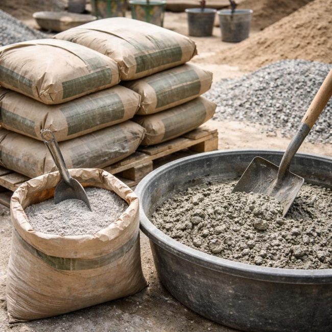 Колко торби цимент са необходими на кубичен метър бетон: важни моменти при изчисляване