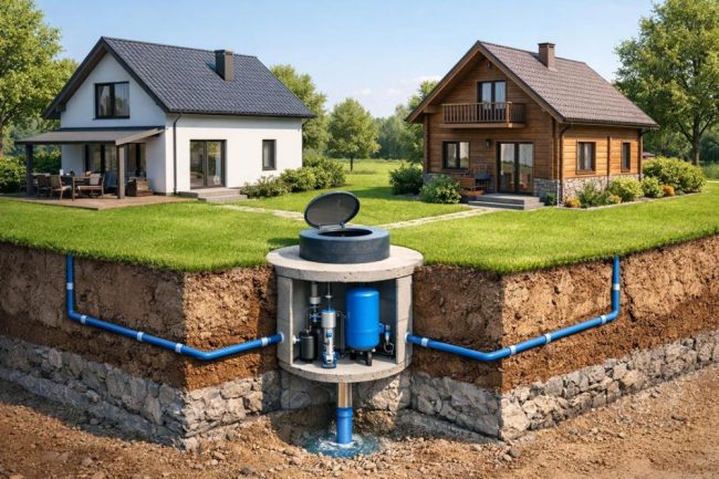 Кладенец за две къщи