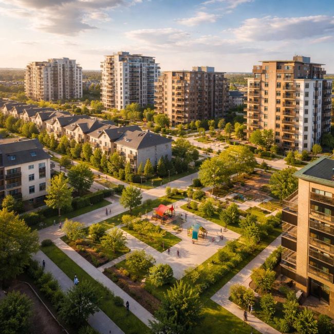 Как се развиват парцелите в съвременните жилищни комплекси: подходи и характеристики на планирането