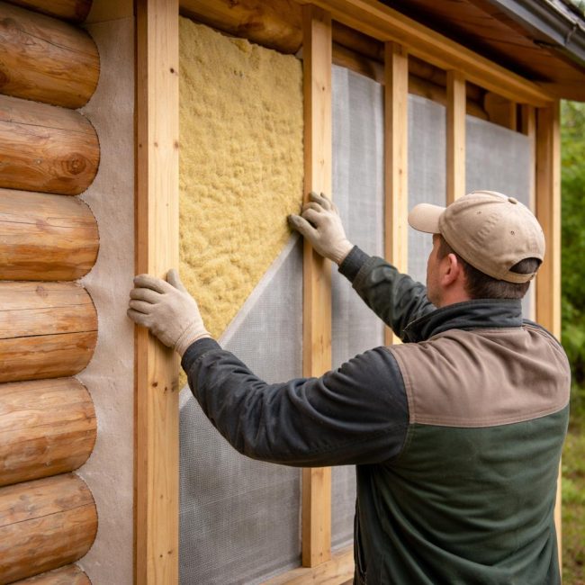 Как да изолирате дървена къща отвън: как да изберем изолационна система, без да повредим дървото
