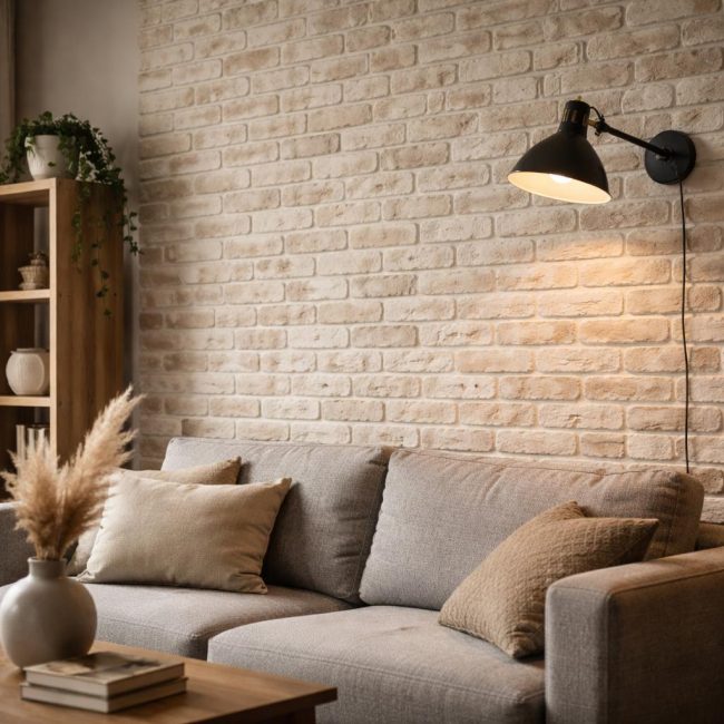Декоративна тухла на стената: принципи на създаване и практически нюанси на приложение