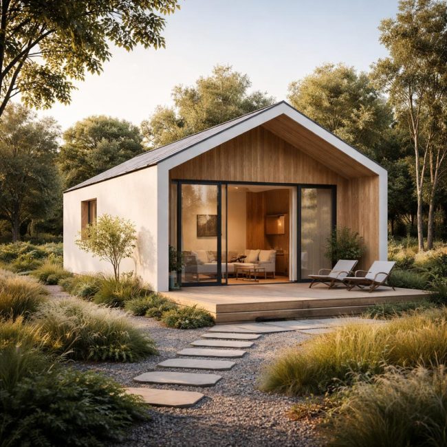 Минималистична къща: концепция, характеристики и приложение в съвременното строителство