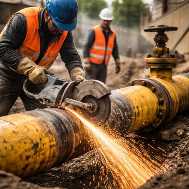 Отрязване на газопровод от съществуваща мрежа: процес, проблеми и решения