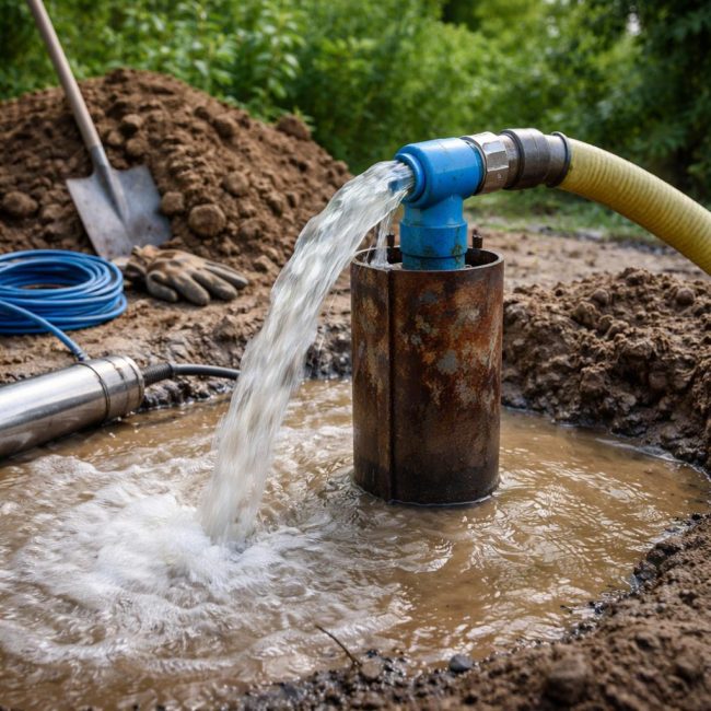 Колко време отнема изпомпването на кладенец след пробиване и от какво зависи това?