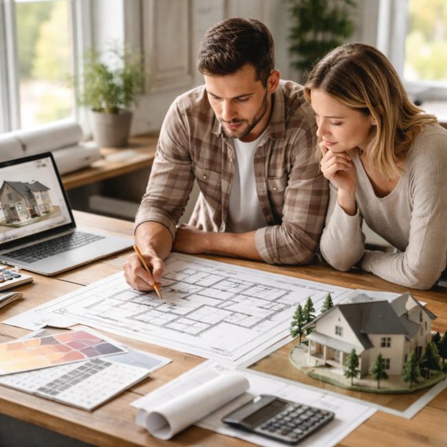 Как да изберем дизайн на къща от пеноблокове въз основа на вашия сайт и размера на семейството